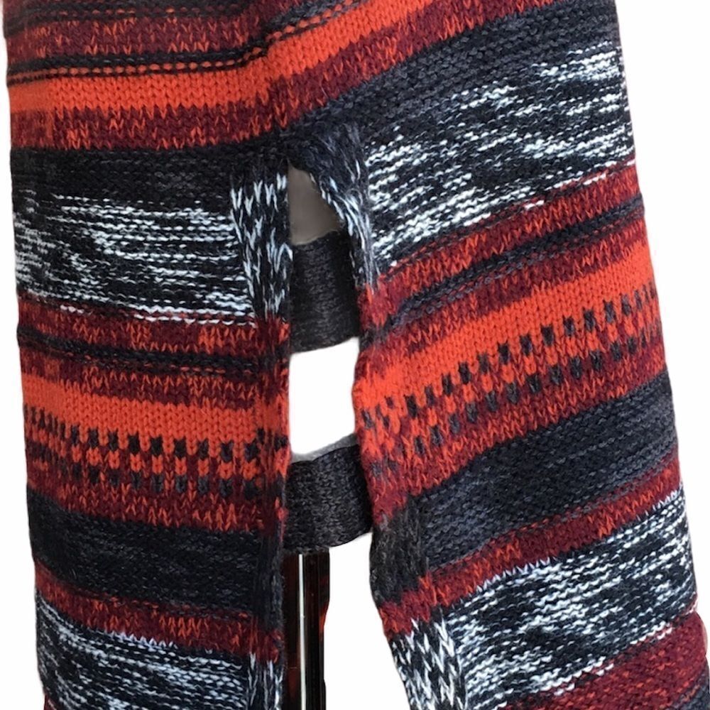 new directions Charcoal Sweater Tunic with Red and Orange Stripes - Picture 6 of 9
